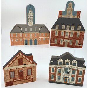 Cat's Meow Village Houses Capitol Governor's Palace Prentis Store Lot of 4